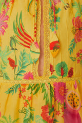 FARM RIO Delicate Fruit Garden Top - Yellow SzS