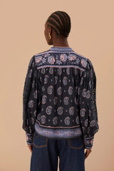 FARM RIO Ayla Blouse - Blue SzM