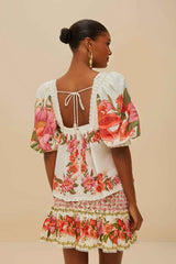 FARM RIO Summer Fruit Blouse - Off White