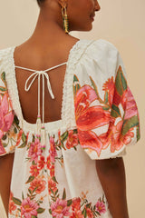FARM RIO Summer Fruit Blouse - Off White