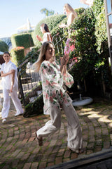 Caitlin Crisp CAITLIN CRISP Beach Shirt - Liberty Floral Pink Sz14