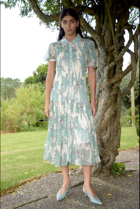 TRELISE COOPER Shirred You Missed Me Dress - Sz14