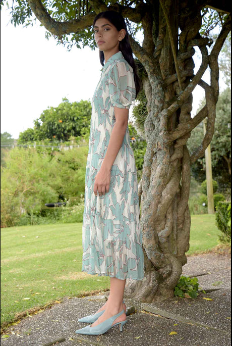 TRELISE COOPER Shirred You Missed Me Dress - Sz14