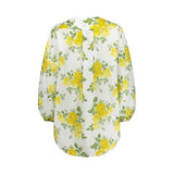 CAITLIN CRISP Beach Shirt - Liberty Floral Yellow Sz12