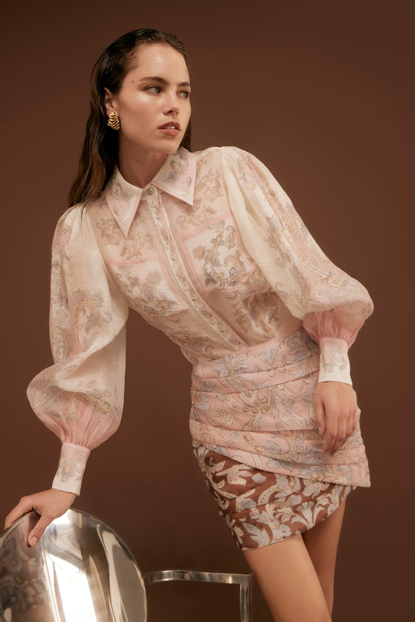 ANTIPODEAN Bitter Sweet Balloon Blouse Sz16