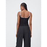 PARIS GEORGIA Heart Singlet - Black & White SzL