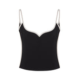 PARIS GEORGIA Heart Singlet - Black & White SzL