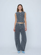 WYNN HAMLYN Darted Leg Jeans - Grey Sz6