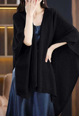 NEW STUDIO Merino Split Front Shawl
