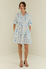 PALM NOOSA Camelia Dress - Chalkies Tile Sz10