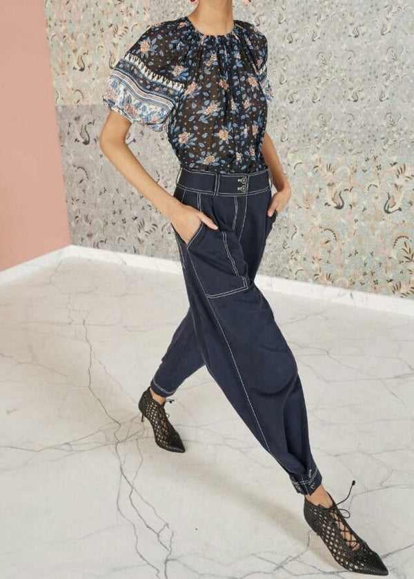 ULLA JOHNSON Fleet Pants - Midnight US4 NZ8