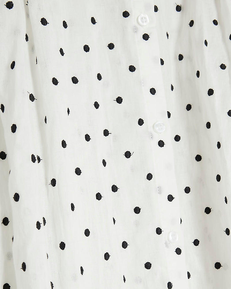 RIVER ISLAND Print Blouse - Polka Dot Sz14
