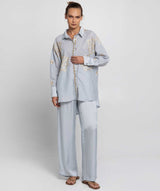 GREEK ARCHAIC KORI Embroidered Lefkada Shirt - Gold  SzXS