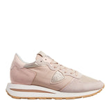 PHILIPPE MODEL Tropez Haute Low Daim - Rose EU41