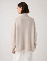 THE WHITE COMPANY Wide Sleeve Cashmere Jumper - Alabaster SzS