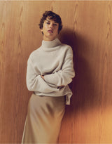THE WHITE COMPANY Wide Sleeve Cashmere Jumper - Alabaster SzS