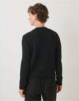 THE WHITE COMPANY Beaded Cardigan with Alpaca - Black