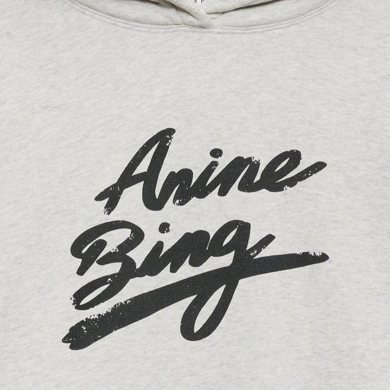 ANINE BING Harvey Sweatshirt Signature - Heather Grey SzM