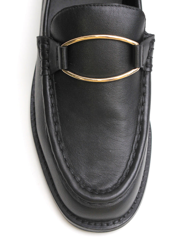 LA TRIBE Amelia Loafer - Black Gold EU38