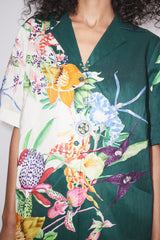 ALEMAIS Aggie Shirt - Green Floral Sz12