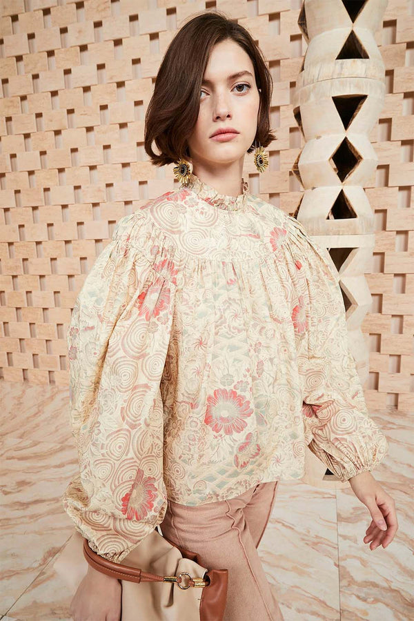 ULLA JOHNSON Ardith Blouse - Haze US8 NZ12