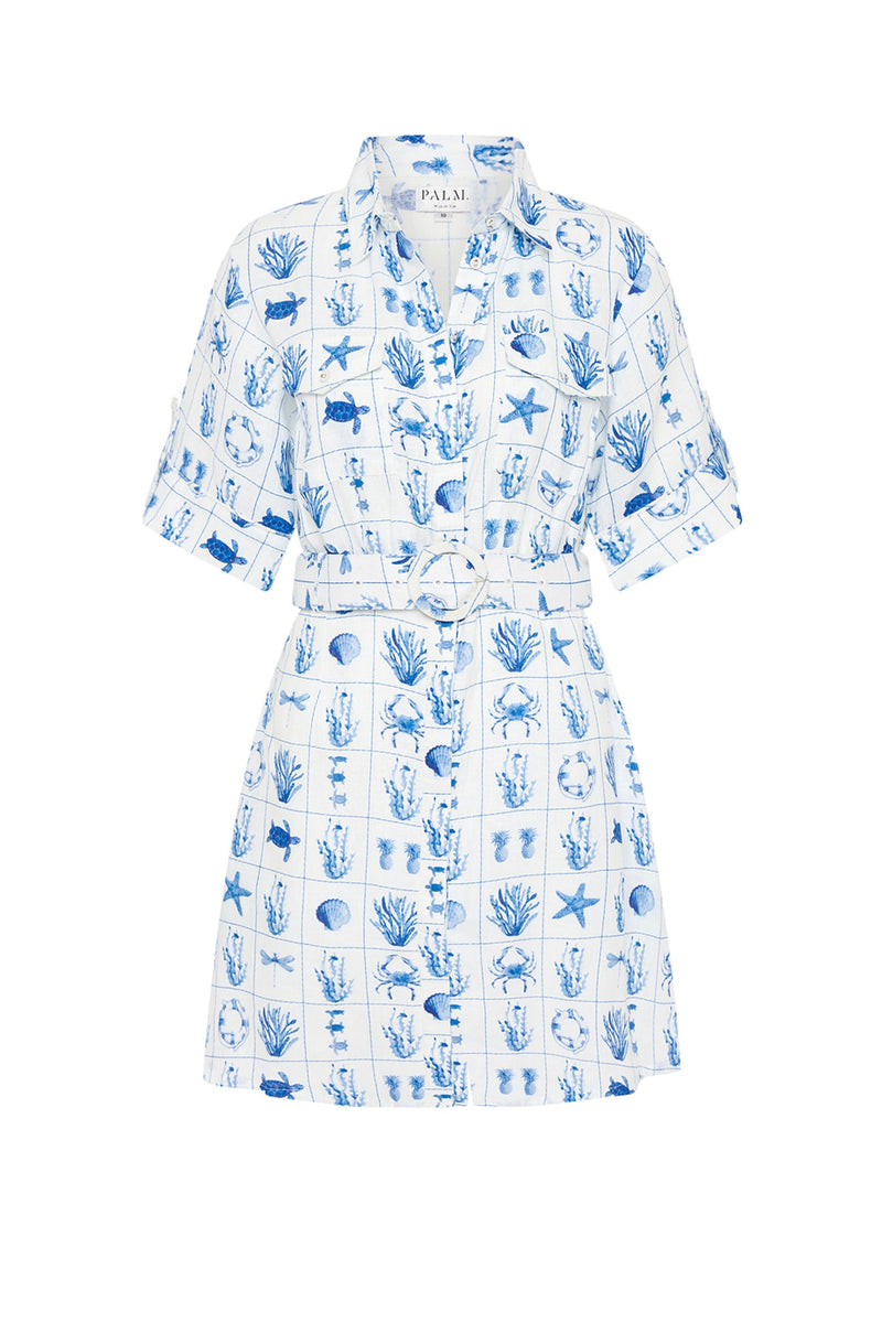 PALM NOOSA Camelia Dress - Chalkies Tile Sz10