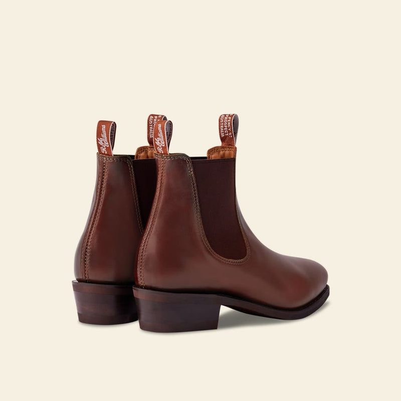 RM WILLIAMS Lady Yearling Boot Rubber Sole – Chestnut Sz10