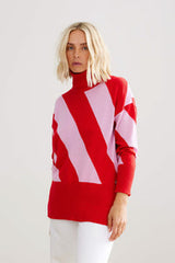 BINNY Marks Detachable Roll Neck Jumper - Candy Pink