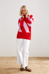 BINNY Marks Detachable Roll Neck Jumper - Candy Pink