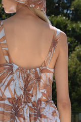 CURATE by TRELISE Find Your Joy Dress - Sky Blue Palm - SzXS