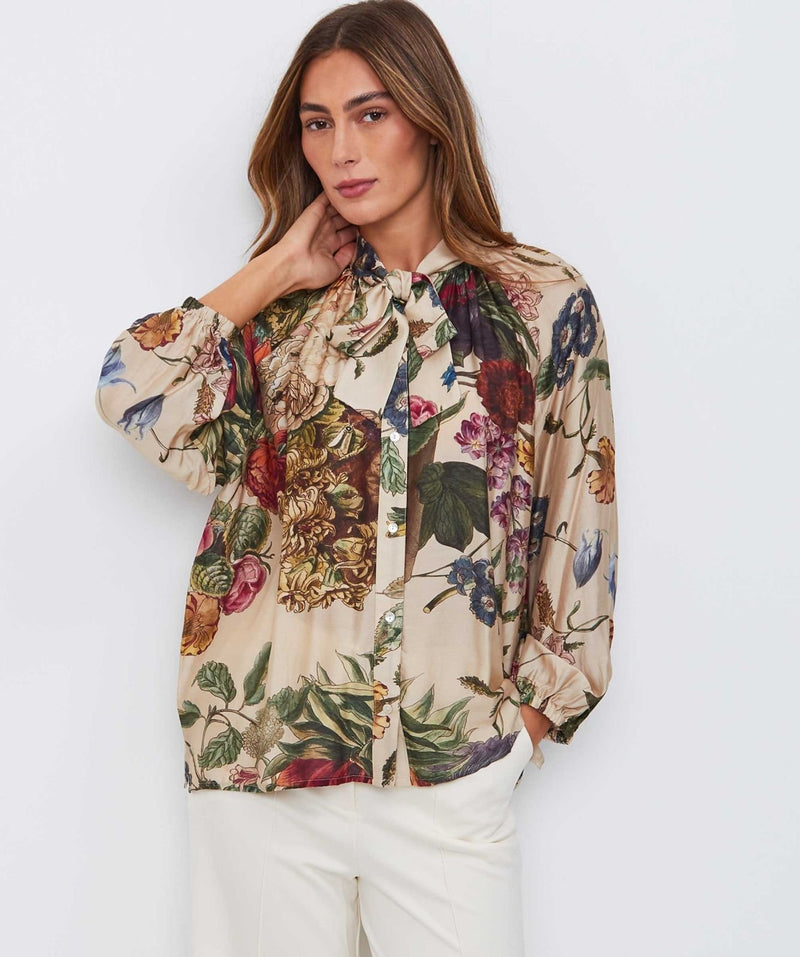 ONE HUNDRED STARS Bow Blouse - Primula SzS/M