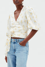 CLAUDIE PIERLOT Mimosa Blouse - Floral Sz40 NZM