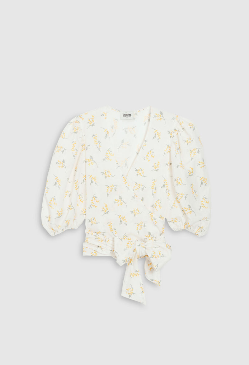 CLAUDIE PIERLOT Mimosa Blouse - Floral Sz40 NZM
