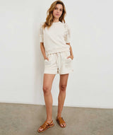 RAILS Kimberly Short Sleeve Sweatshirt - Oat SzXS