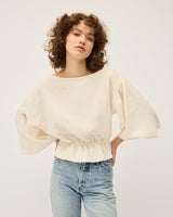 DOMINIQUE HEALY Anna Frill Blouse - Cream SzS/M