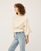 DOMINIQUE HEALY Anna Frill Blouse - Cream SzS/M