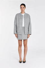 DISSH Wool Bomber Jacket - Silver Sz16