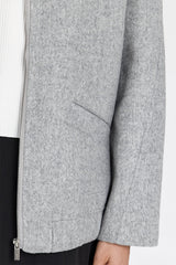 DISSH Wool Bomber Jacket - Silver Sz16