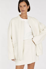 DISSH Wool Blend Bomber - Cream Sz12