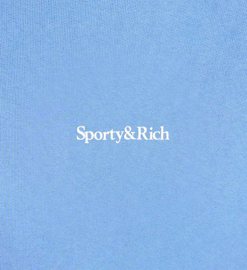 SPORTY & RICH Drink More Water Crewneck - Periwinkle SzL