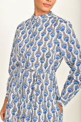 READ & BELL Emma Maxi Dress - Blue Lotus SzL