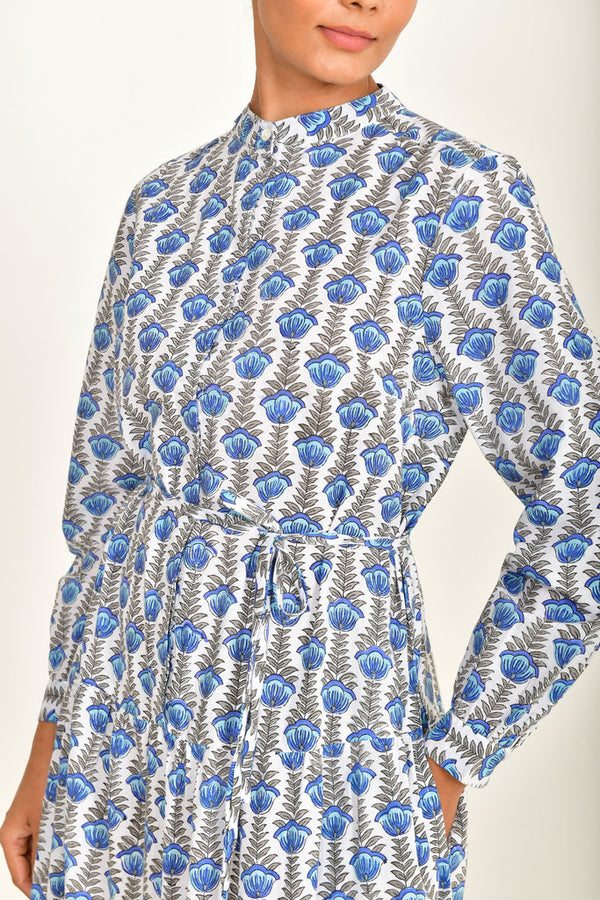 READ & BELL Emma Maxi Dress - Blue Lotus SzL