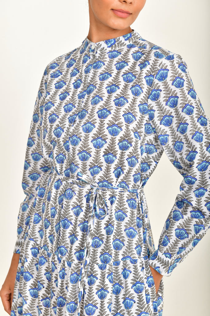 READ & BELL Emma Maxi Dress - Blue Lotus SzL