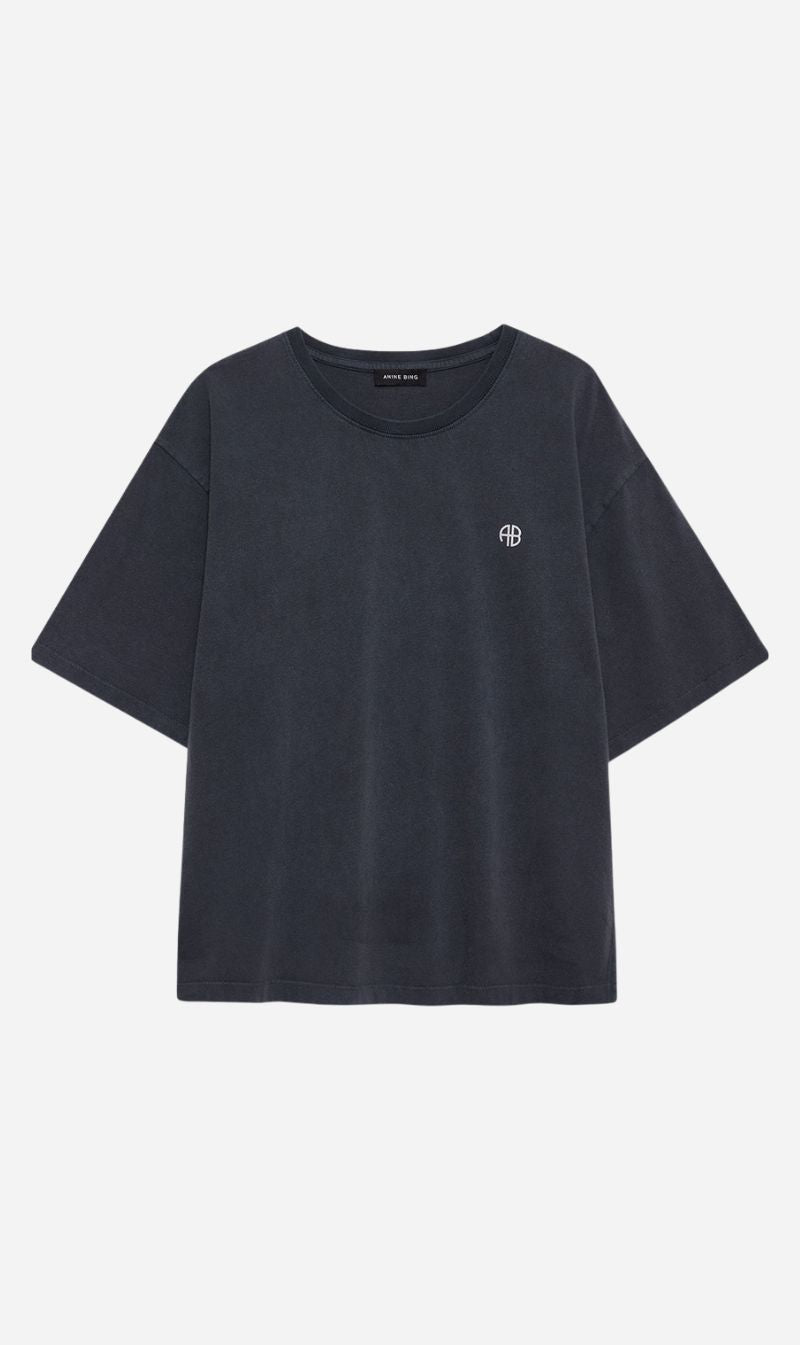 ANINE BING Rudy Tee Empowerment - Washed Black SzS