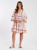 SOUTH BEACH Tiered Mini Dress - Orange Sz10”