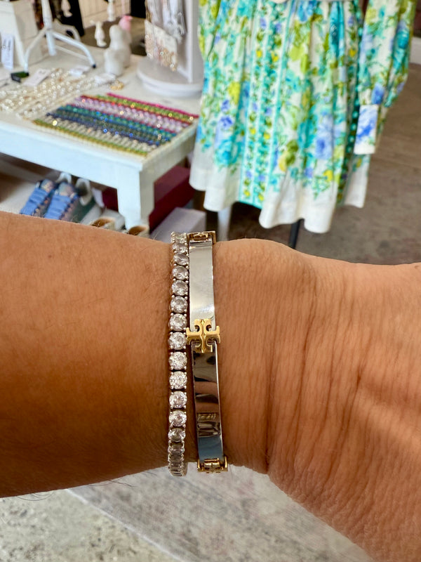 TORY BURCH Classic Logo Hinge Bangle