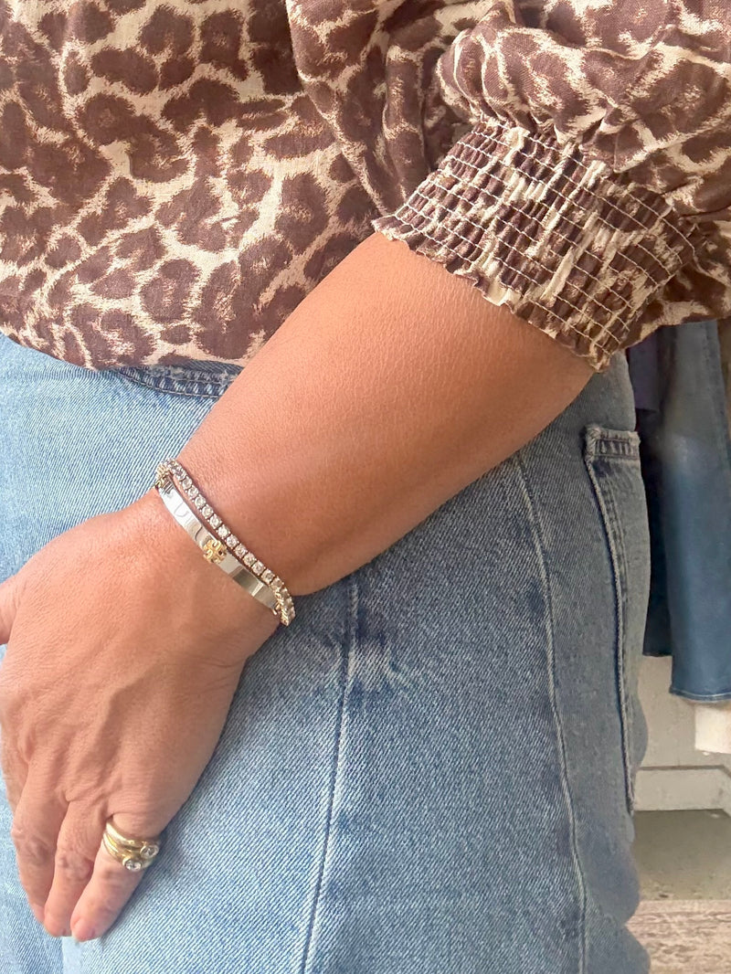 TORY BURCH Classic Logo Hinge Bangle