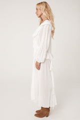 SPELL Fleur Lace Gown - White SzS
