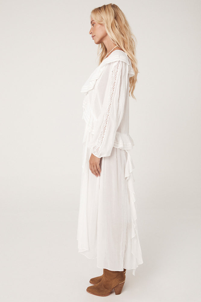 SPELL Fleur Lace Gown - White SzS
