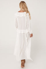 SPELL Fleur Lace Gown - White SzS